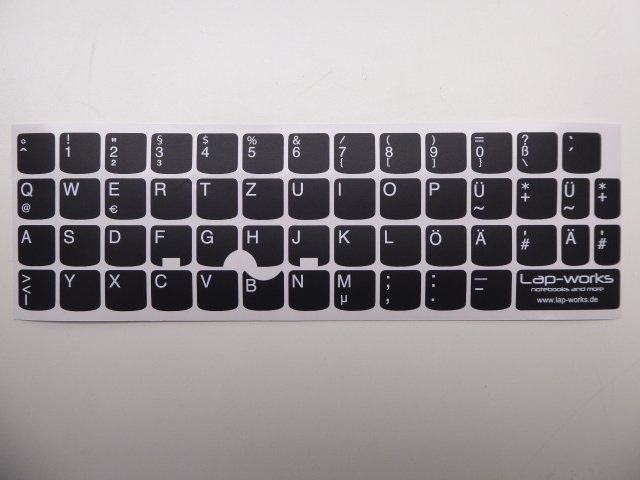 Tastatur Aufkleber Sticker für Lenovo ThinkPad Deutsch für 14 und 15 Zoll Serie